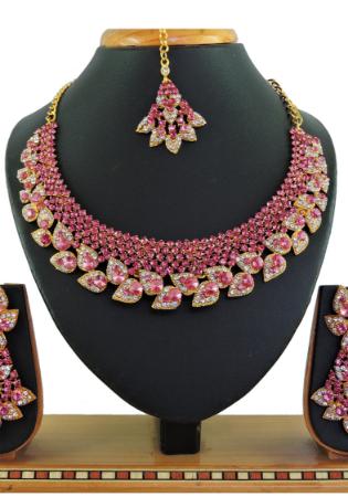 Picture of Exquisite Rosy Brown Necklace Set