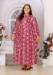 Picture of Grand Rayon Rosy Brown Readymade Gown