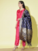 Picture of Cotton & Silk Fire Brick Readymade Salwar Kameez