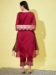 Picture of Cotton & Silk Maroon Readymade Salwar Kameez