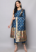 Picture of Cotton & Silk Dark Slate Blue Readymade Salwar Kameez