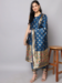 Picture of Cotton & Silk Dark Slate Blue Readymade Salwar Kameez