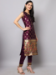 Picture of Cotton & Silk Purple Readymade Salwar Kameez