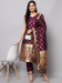 Picture of Cotton & Silk Purple Readymade Salwar Kameez