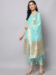 Picture of Cotton & Silk Pale Turquoise Readymade Salwar Kameez