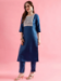 Picture of Elegant Silk Midnight Blue Readymade Salwar Kameez