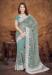 Picture of Stunning Organza Cadet Blue Saree