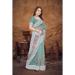 Picture of Stunning Organza Cadet Blue Saree