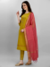 Picture of Cotton & Silk Dark Golden Rod Readymade Salwar Kameez