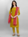 Picture of Cotton & Silk Dark Golden Rod Readymade Salwar Kameez