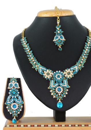 Picture of Sightly Light Sea Green Necklace Set