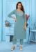 Picture of Elegant Cotton Cadet Blue Kurtis & Tunic