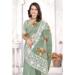 Picture of Pretty Organza Dark Sea Green Saree