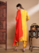 Picture of Cotton & Silk Sandy Brown Readymade Salwar Kameez