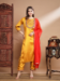 Picture of Cotton & Silk Sandy Brown Readymade Salwar Kameez