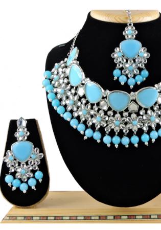 Picture of Gorgeous Light Sky Blue Necklace Set