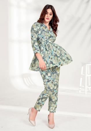 Picture of Shapely Rayon Off White Kurtis & Tunic