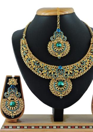 Picture of Ravishing Steel Blue Necklace Set