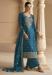 Picture of Statuesque Silk Dark Green Straight Cut Salwar Kameez