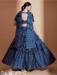 Picture of Graceful Chiffon Midnight Blue Lehenga Choli