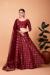 Picture of Graceful Silk Maroon Lehenga Choli