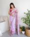 Picture of Statuesque Georgette Lavender Saree