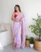 Picture of Statuesque Georgette Lavender Saree