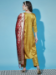 Picture of Well Formed Silk Dark Khaki Readymade Salwar Kameez