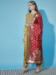 Picture of Well Formed Silk Dark Khaki Readymade Salwar Kameez