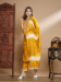 Picture of Chiffon & Silk Golden Rod Readymade Salwar Kameez