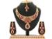 Picture of Shapely Maroon Necklace Set