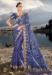 Picture of Exquisite Satin Dark Slate Blue Saree