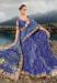 Picture of Exquisite Satin Dark Slate Blue Saree