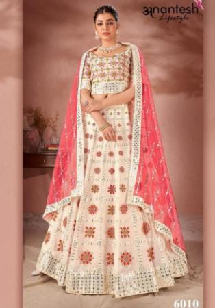 Picture of Charming Georgette & Silk Tan Lehenga Choli