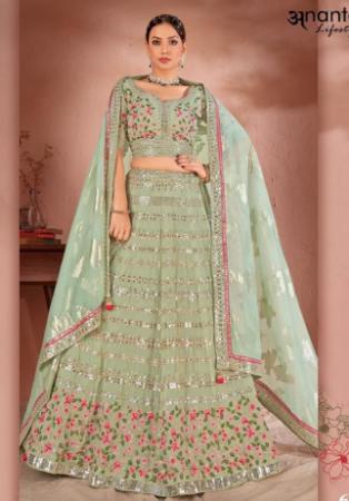 Picture of Admirable Georgette & Silk Rosy Brown Lehenga Choli