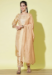 Picture of Exquisite Silk Burly Wood Straight Cut Salwar Kameez