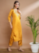 Picture of Elegant Silk Sandy Brown Straight Cut Salwar Kameez