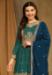 Picture of Georgette Midnight Blue Straight Cut Salwar Kameez