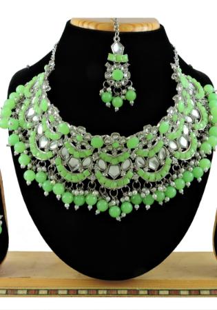 Picture of Excellent Dark Olive Green Necklace Set