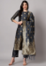 Picture of Cotton & Silk Dark Slate Grey Readymade Salwar Kameez