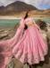 Picture of Superb Georgette & Net Dark Salmon Lehenga Choli