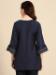 Picture of Excellent Chiffon Navy Blue Kurtis & Tunic