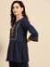 Picture of Excellent Chiffon Navy Blue Kurtis & Tunic