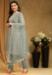 Picture of Georgette Dark Grey Straight Cut Salwar Kameez