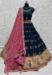 Picture of Lovely Silk Midnight Blue Lehenga Choli