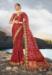 Picture of Stunning Satin Maroon Saree