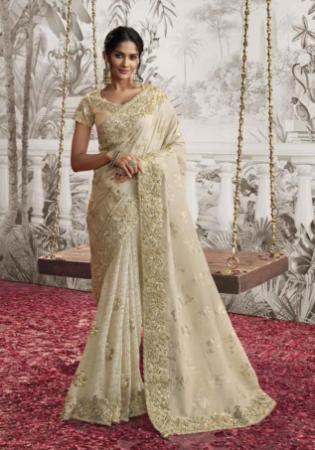 Picture of Amazing Georgette Rosy Brown Saree