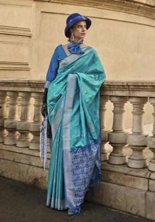 Picture of Graceful Silk Teal Saree