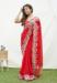 Picture of Excellent Georgette & Satin & Silk Crimson Saree