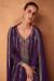 Picture of Nice Chiffon Purple Straight Cut Salwar Kameez